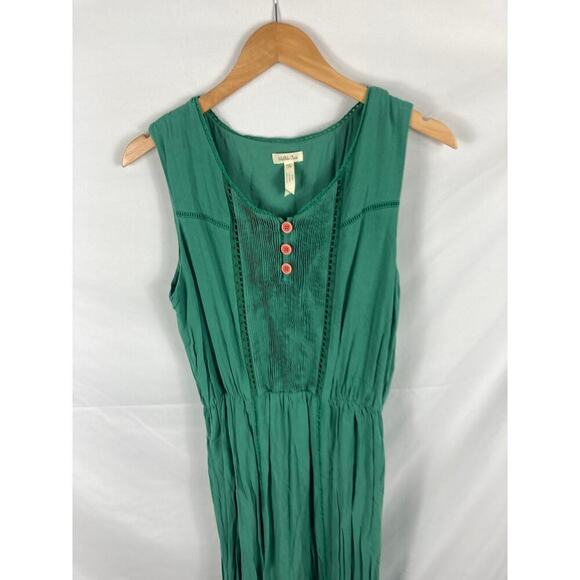 Matilda Jane Green Down in the Valley Maxi Dress Size Medium - Picture 4 of 8